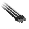 Corsair Premium-Sleeved 12V-2x6 – 2x 6+2-Pin-PCIe-kaapeli, yleinen – musta/valkoinen