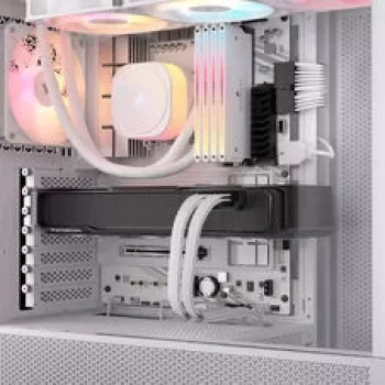 Corsair Premium-Sleeved 24-Pin-ATX-kaapeli, Gen 5, Type-5-virtalähteelle – valkoinen