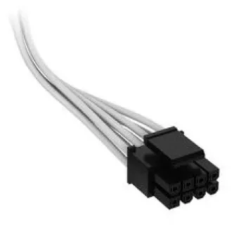 Corsair Premium-Sleeved 8-Pin-ATX-kaapeli, Type-5-virtalähteelle – valkoinen