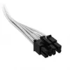 Corsair Premium-Sleeved 6+2-Pin-PCIe-kaapeli, Type-5-virtalähteelle – valkoinen