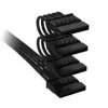 Corsair Premium-Sleeved 4x SATA-virtakaapeli, Type-5-virtalähteelle – musta