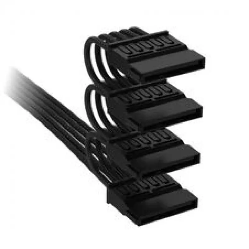 Corsair Premium-Sleeved 4x SATA-virtakaapeli, Type-5-virtalähteelle – musta