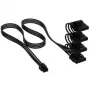 Corsair Premium-Sleeved 4x 4-Pin-Molex-kaapeli, Type-5-virtalähteelle – musta