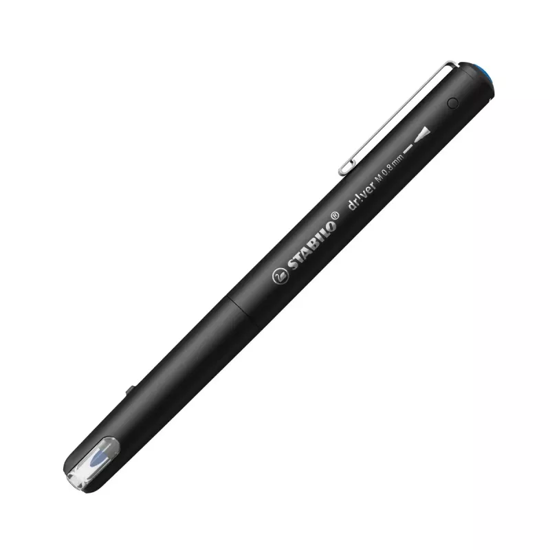 Fineliner-kynä Stabilo dr!ver Medium (0,8 mm) – sininen muste, musta runko