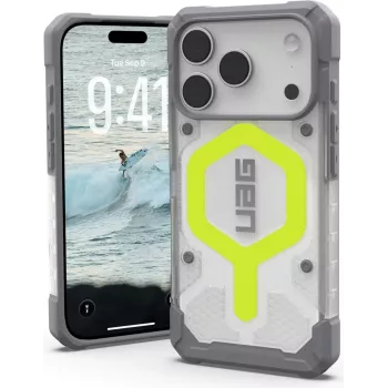 UAG Urban Armor Gear Pathfinder MagSafe -kotelo | Apple iPhone 17 Pro | active neon (läpinäkyvä) | 114551118181 (114551118181)