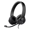Johdolliset kuulokkeet mikrofonilla DEFENDER tune 150 – musta, johdollinen stereo-headset