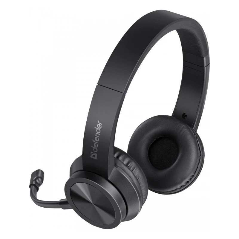 Johdolliset kuulokkeet mikrofonilla DEFENDER tune 150 – musta, johdollinen stereo-headset