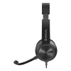 Johdolliset kuulokkeet mikrofonilla DEFENDER tune 150 – musta, johdollinen stereo-headset