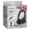 Johdolliset kuulokkeet mikrofonilla DEFENDER tune 150 – musta, johdollinen stereo-headset