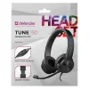 Johdolliset kuulokkeet mikrofonilla DEFENDER tune 150 – musta, johdollinen stereo-headset