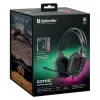 Johdollinen USB-pelikuulokkeet DEFENDER GOTHIC RGB mikrofonilla, musta