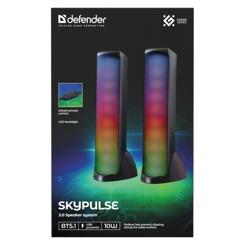 Defender Skypulse 2.0 tietokonekaiuttimet, 60 W, Bluetooth, RGB