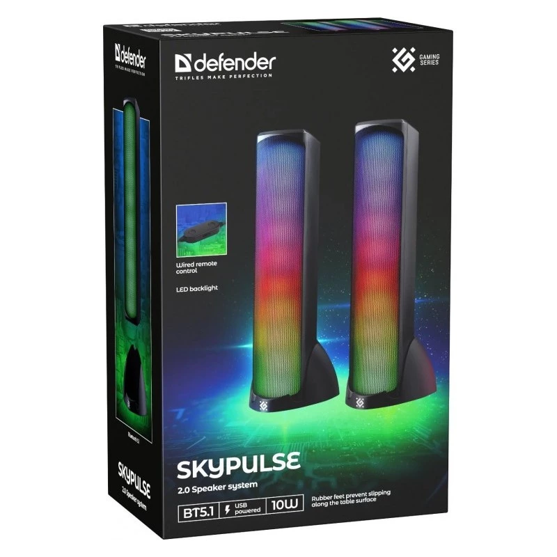 Defender Skypulse 2.0 tietokonekaiuttimet, 60 W, Bluetooth, RGB
