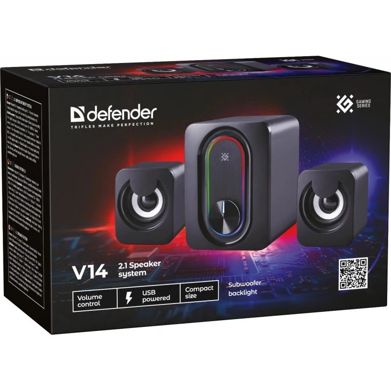 Defender V14 2.1 tietokonekaiuttimet, 11 W, USB, Bluetooth
