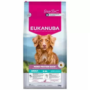 Kuivaruoka koirille EUKANUBA Special Care Mono-Protein Adult Duck – monoproteiinikaava, 12 kg