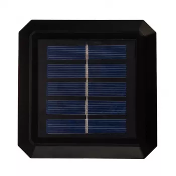 Aurinko-LED-pylväsvalaisin GreenBlue GB128 WW, 3200K neutraalinvalkoinen, kupu, 100x100mm, musta