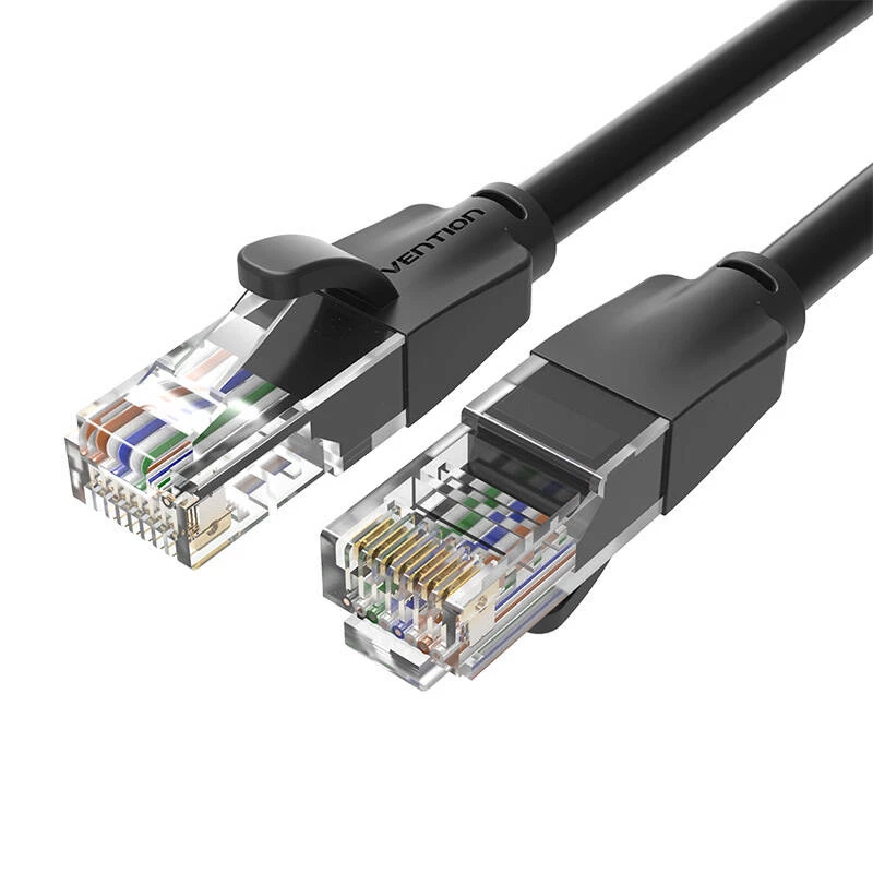 Verkkokaapeli UTP CAT6 Vention IBEBG RJ45 Ethernet 1000 Mbps 1,5 m musta