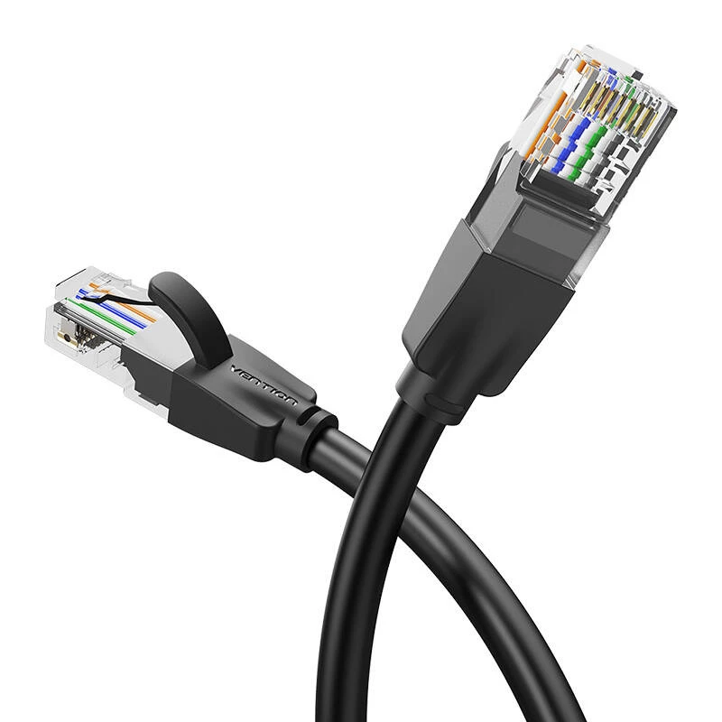 Verkkokaapeli UTP CAT6 Vention IBEBG RJ45 Ethernet 1000 Mbps 1,5 m musta