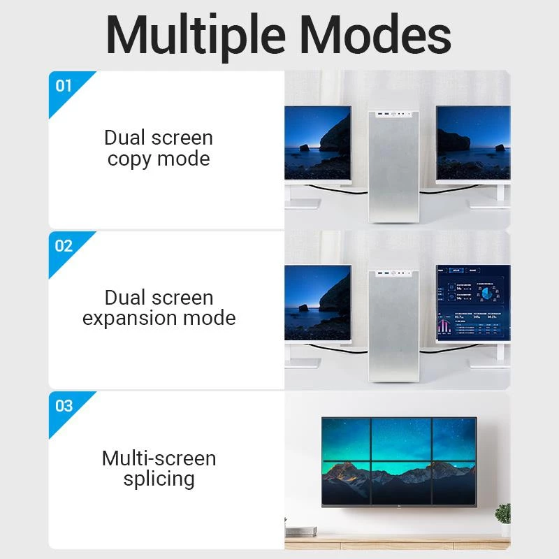 HDMI-kaapeli 8K/1M musta Aanbf Vention