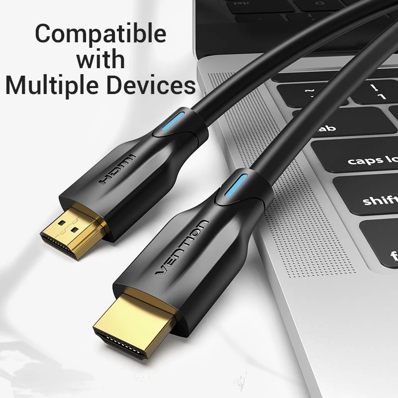 HDMI-kaapeli 8K/1M musta Aanbf Vention