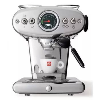 illy X1 Anniversary -kahvinkeitin jauhetulle kahville ja E.S.E.-padeille (ruostumaton teräs)