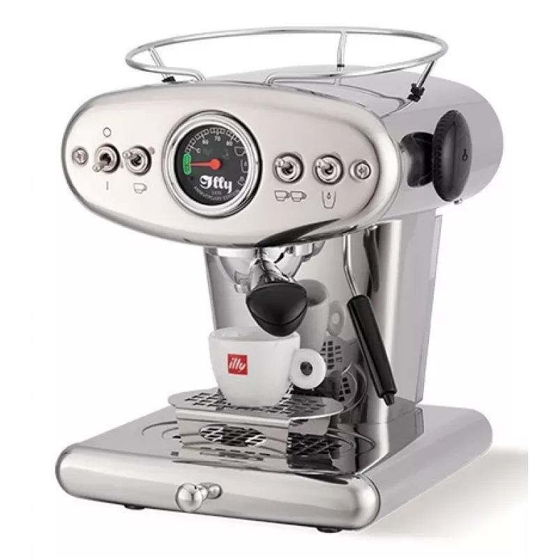 illy X1 Anniversary -kahvinkeitin jauhetulle kahville ja E.S.E.-padeille (ruostumaton teräs)