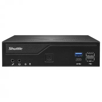 Shuttle Barebone ohut DH610V2 Intel/DDR5/musta - Barebone - Intel Socket 1700 (Core i)