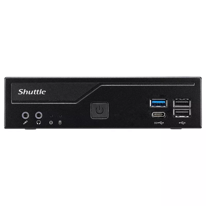 Shuttle Barebone ohut DH610V2 Intel/DDR5/musta - Barebone - Intel Socket 1700 (Core i)