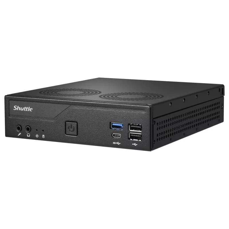 Shuttle Barebone ohut DH610V2 Intel/DDR5/musta - Barebone - Intel Socket 1700 (Core i)