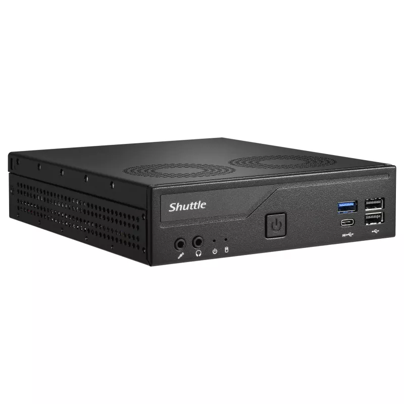 Shuttle Barebone ohut DH610V2 Intel/DDR5/musta - Barebone - Intel Socket 1700 (Core i)