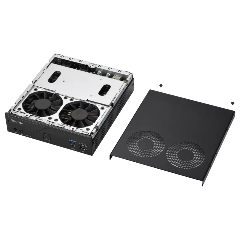 Shuttle Barebone ohut DH610V2 Intel/DDR5/musta - Barebone - Intel Socket 1700 (Core i)
