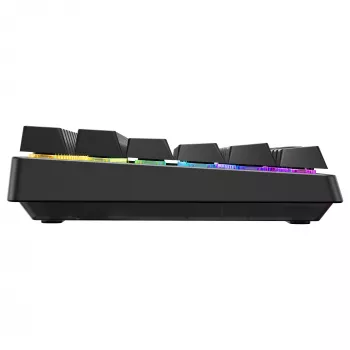 Langaton pelinäppäimistö Cherry XTRFY K33 Compact 75 % QWERTZ Deutsch USB + RF + Bluetooth RGB musta