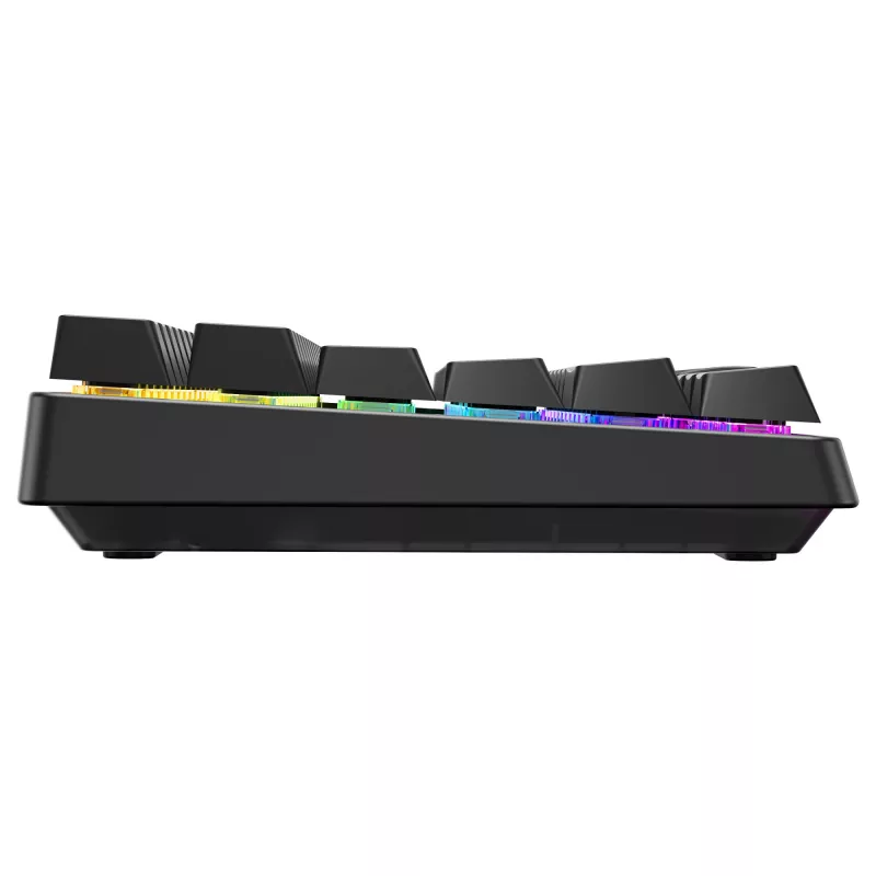Langaton pelinäppäimistö Cherry XTRFY K33 Compact 75 % QWERTZ Deutsch USB + RF + Bluetooth RGB musta