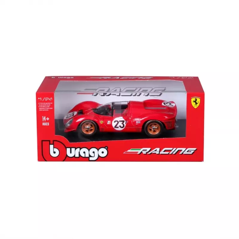 Supercar-malli Bburago Ferrari 330 P4 Daytona, esikoottu mittakaavassa 1:24
