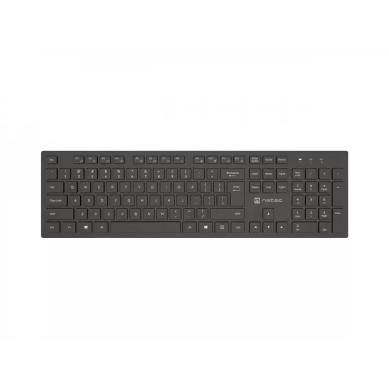 Näppäimistö NATEC HERRING Wireless 2.4 GHz ohut US layout