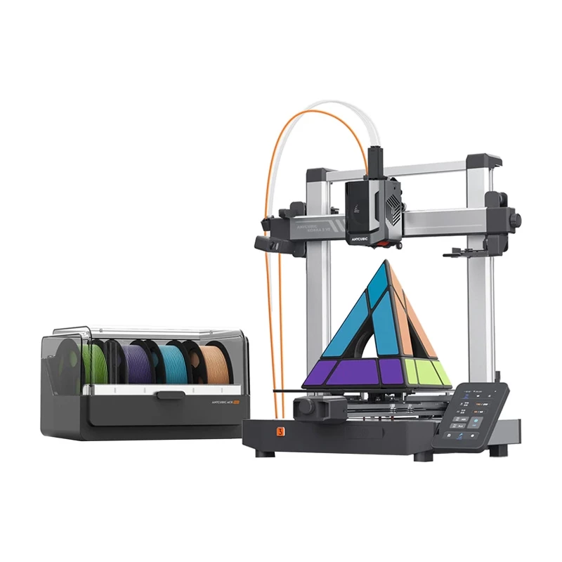 3D-tulostin AnyCubic Kobra 3 V2 Combo K3VC-IP-O — rakennustilavuus 300×300×350 mm