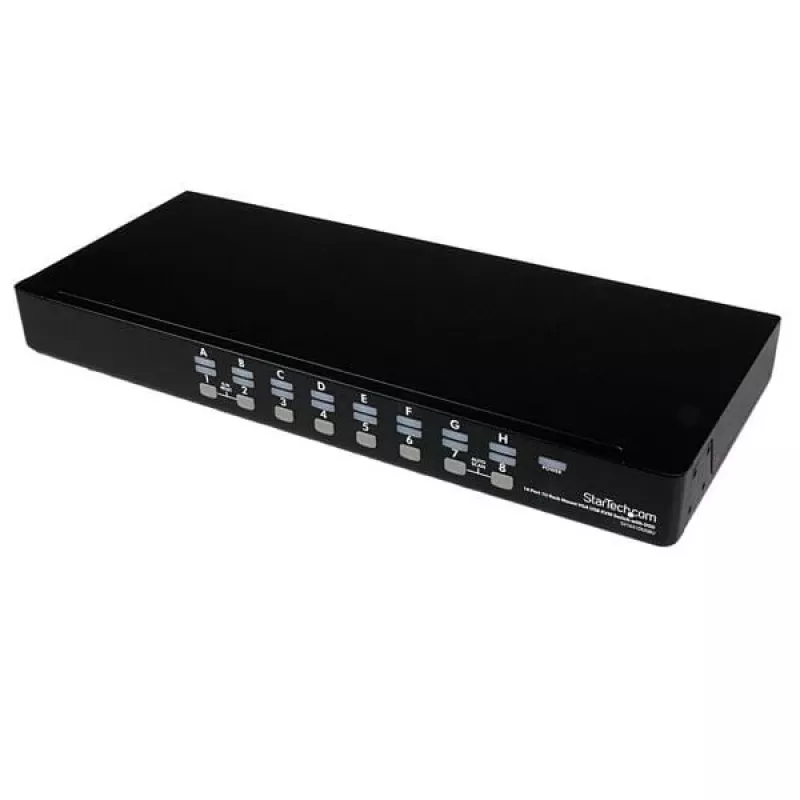 StarTech.com 16-porttinen 1HE rack-asennettava USB KVM-kytkin OSD:llä (SV1631DUSBU)