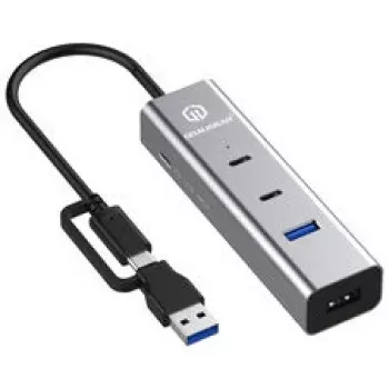 USB-keskitin GrauGear G-HUB2A2C1-PD 4-porttinen PD — 2x USB-C, 2x USB-A