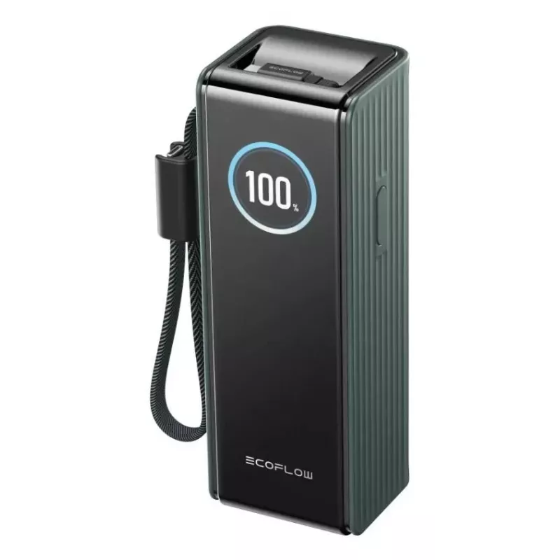 Varavirtalähde EcoFlow RAPID 25000 mAh vihreä — 170 W kokonaisteho, 2× USB-C, 1× USB-A