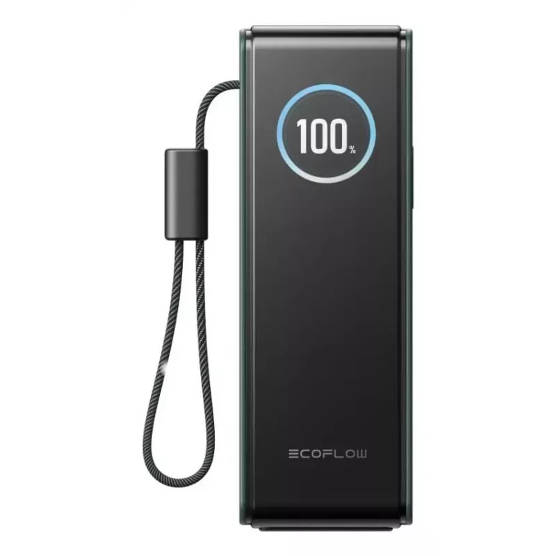 Varavirtalähde EcoFlow RAPID 25000 mAh vihreä — 170 W kokonaisteho, 2× USB-C, 1× USB-A