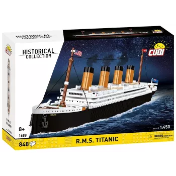 Rakennussarja Cobi R.M.S. Titanic pienoismalli, 848 osaa, keräiltävä laivamalli