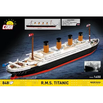 Rakennussarja Cobi R.M.S. Titanic pienoismalli, 848 osaa, keräiltävä laivamalli
