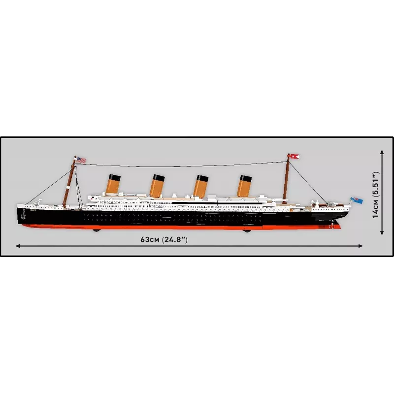 Rakennussarja Cobi R.M.S. Titanic pienoismalli, 848 osaa, keräiltävä laivamalli
