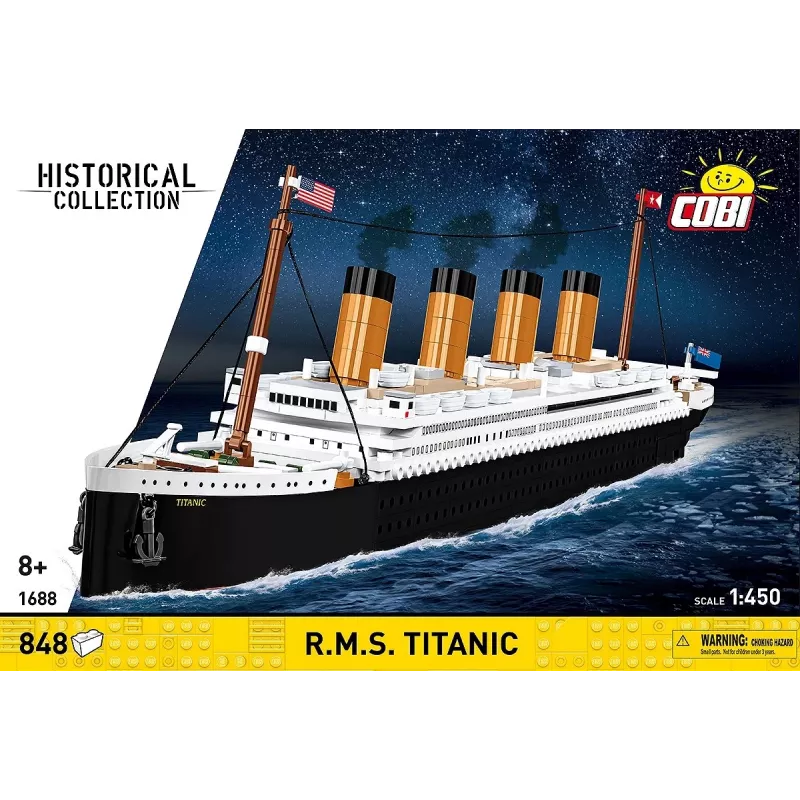 Rakennussarja Cobi R.M.S. Titanic pienoismalli, 848 osaa, keräiltävä laivamalli