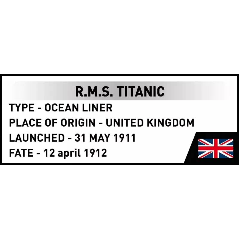 Rakennussarja Cobi R.M.S. Titanic pienoismalli, 848 osaa, keräiltävä laivamalli