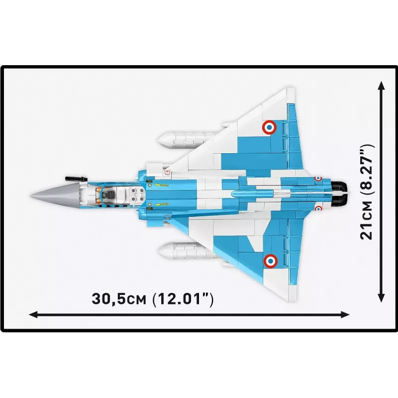 Cobi Mirage 2000-5F rakennussarja, Armed Forces -sarja, 495 osaa, mittakaava 1:48