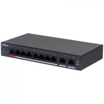 Kytkin DAHUA CS4010-8GT-110 PoE 10-porttinen, 8 PoE-porttia
