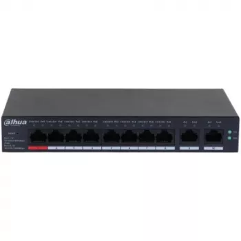 Kytkin DAHUA CS4010-8GT-110 PoE 10-porttinen, 8 PoE-porttia