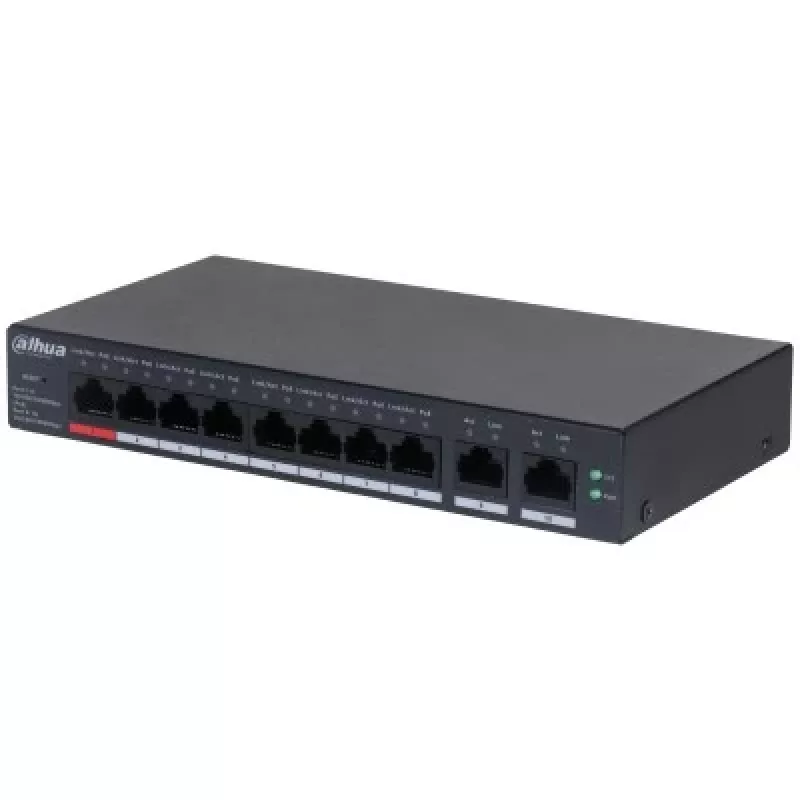 Kytkin DAHUA CS4010-8GT-110 PoE 10-porttinen, 8 PoE-porttia