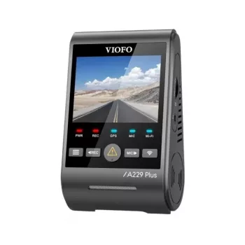 Autokamera VIOFO A229 PLUS 1CH-G GPS — 1-kanavainen, 2560×1440, GPS, Wi-Fi, 2,4 tuuman näyttö, MicroSD jopa 512GB